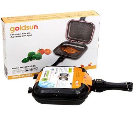 Chảo hai mặt hợp kim nhôm Goldsun MP-GD130(B) - Hàng chính hãng