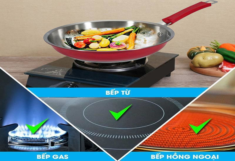 Chảo inox Saiko SK-5030 - Hàng chính hãng