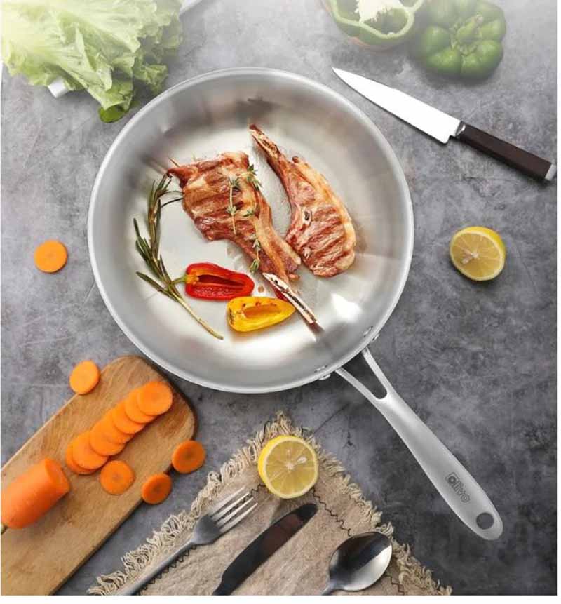 Chảo inox chống dính Olivo STEVE 2655 - 26cm - Hàng chính hãng