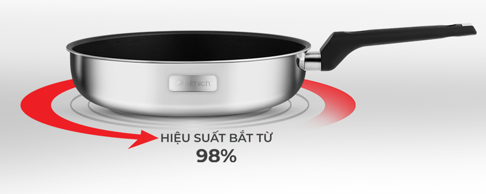 Chảo Inox 2 lớp cao cấp đáy liền Trimax XP EL-3759 size 28cm - Hàng chính hãng