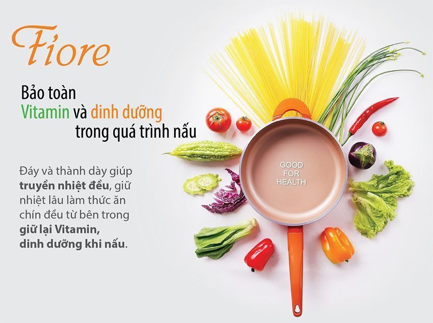 Chức năng của chảo nhôm chống dính Vitaplus Fiore 28cm Elmich EL0354