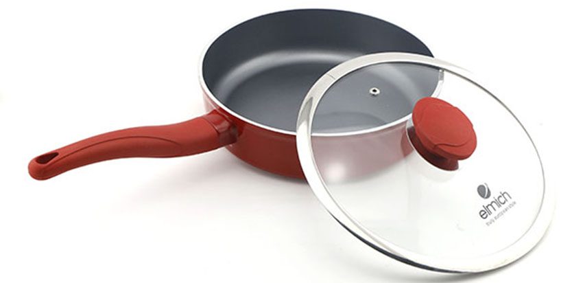 Nắp vùng của chảo nhôm chống dính Vitaplus Fiore 28cm Elmich EL0354