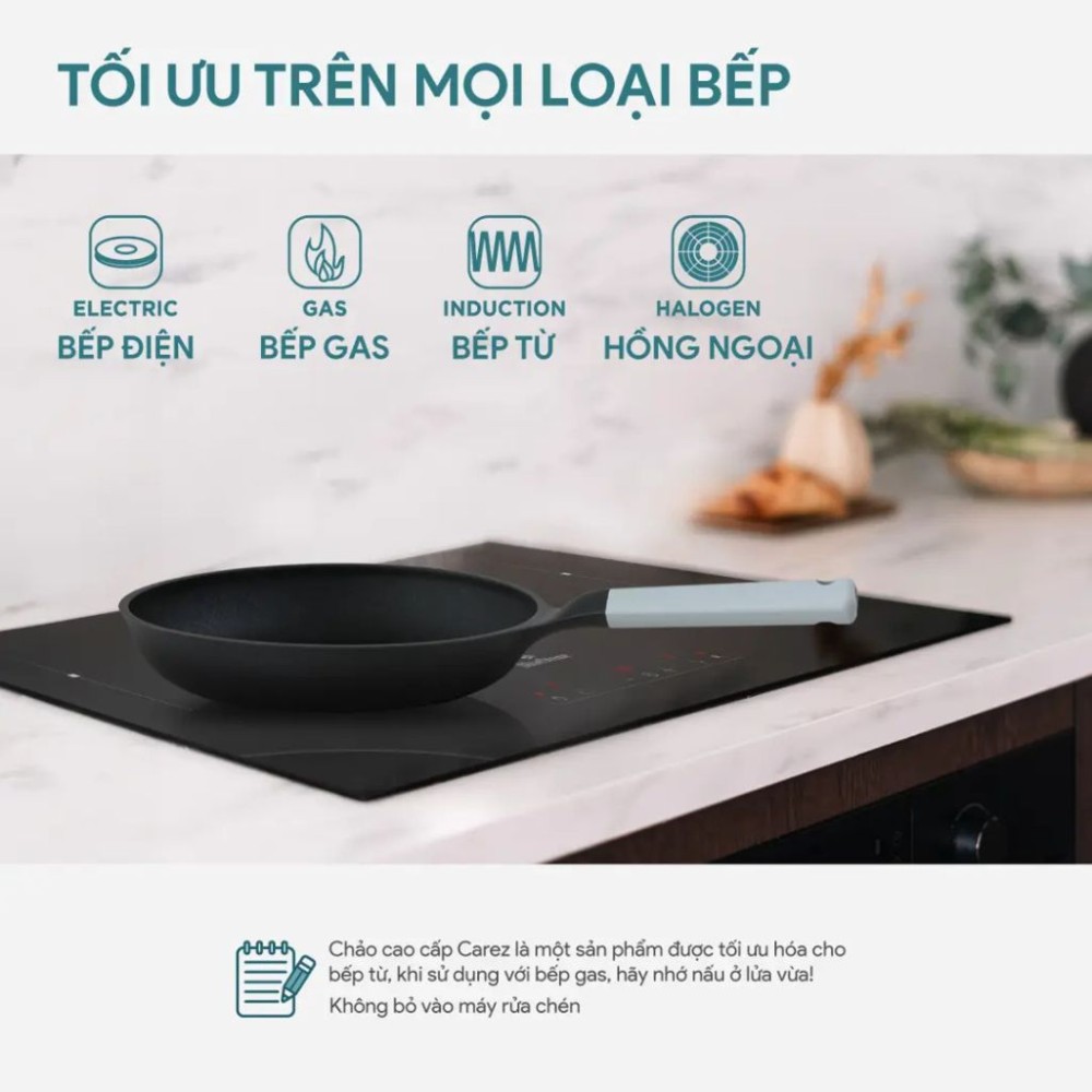 Chảo nhôm đúc nguyên khối Carez FPC883DI24SN - Hàng chính hãng