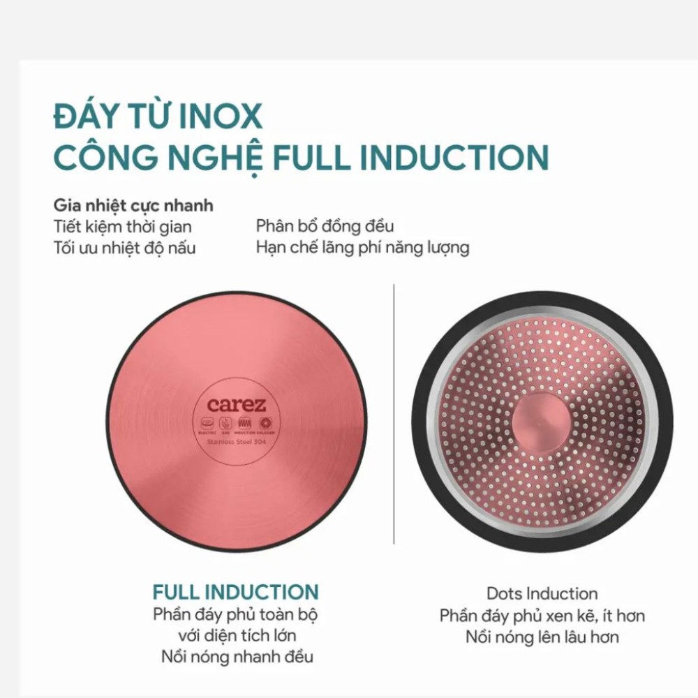 Chảo nhôm đúc nguyên khối Carez FPC883DI24SN - Hàng chính hãng