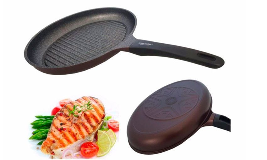 Chất liệu của chảo nướng Oval phủ đá Koreaking KFP-35GP
