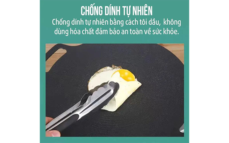 Chảo nướng vân đá 30cm - Hàng chính hãng