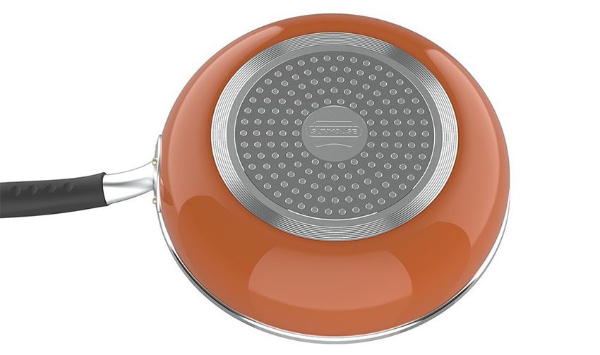 Đáy của Chảo sâu đáy từ vung kính Sunhouse SHG1228MOB