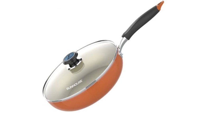 Chảo sâu đáy từ vung kính Sunhouse SHG1228MOB