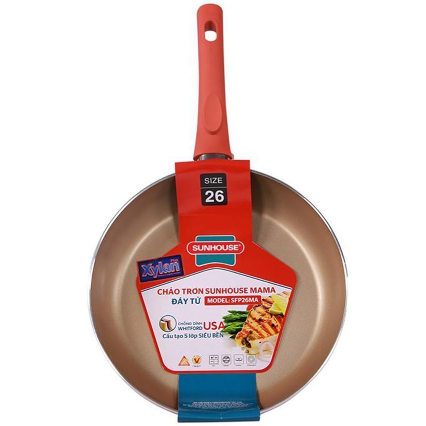 Chảo trơn Sunhouse mama SFP26MA - Hàng chính hãng