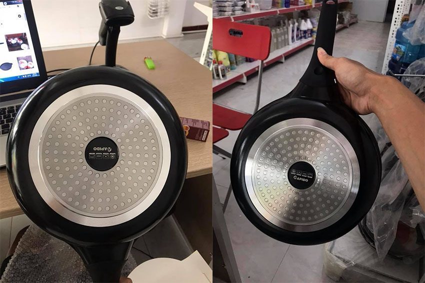 Chảo từ 24cm Rapido RP24-RD đáy chấm - Hàng chính hãng