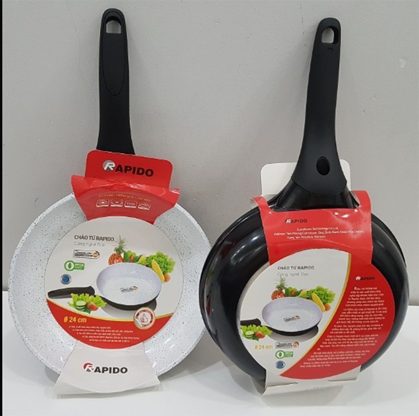 Chảo từ 24cm Rapido RP24-RF đáy phẳng - Hàng chính hãng