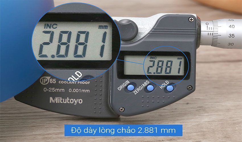 Độ dày của Chảo vân đá đáy từ Elmich Coloseum Y1 EL-3720