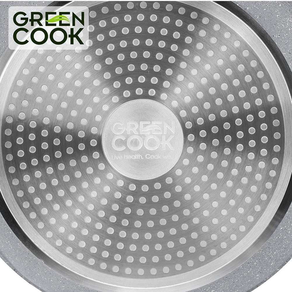 Chảo vân đá Green Cook GCP02-28IH 28cm - Hàng chính hãng