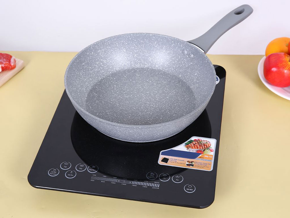 Chảo vân đá Green Cook GCP02-28IH 28cm - Hàng chính hãng