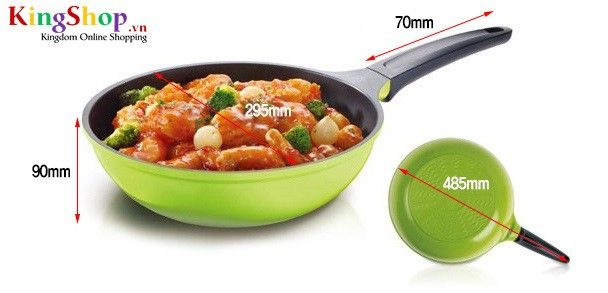 Chảo xào nhôm đúc phủ gốm Ceremic Goldsun ML-CO101(G) - Hàng chính hãng