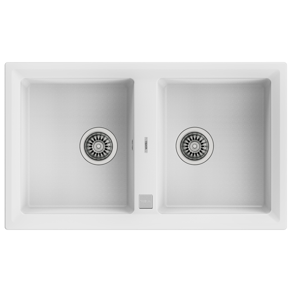 Chậu rửa chén Teka STONE 90 B-TG 2B White - Hàng chính hãng