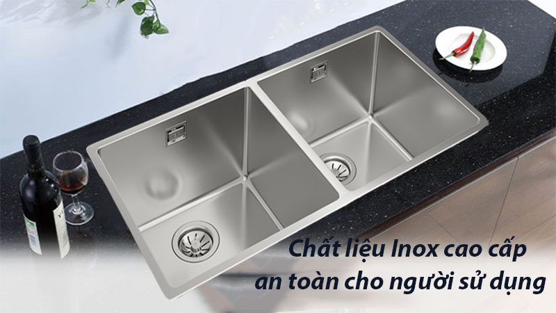 Chậu rửa Inox Teka BE LINEA RS15 2B 860 - Hàng chính hãng