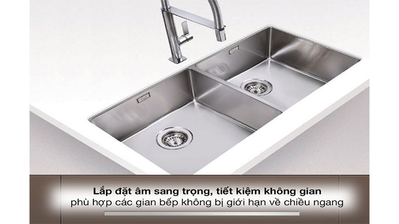Chậu rửa Inox Teka BE LINEA RS15 2B 860 - Hàng chính hãng