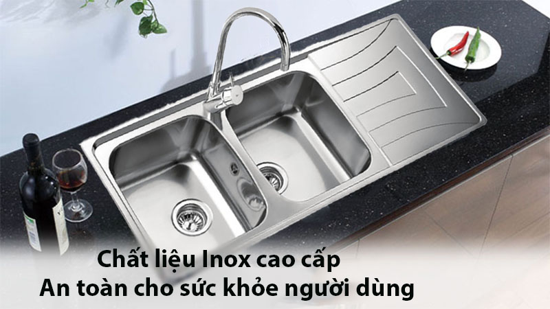 Chậu rửa inox Teka Universe 2B 1D - Hàng chính hãng