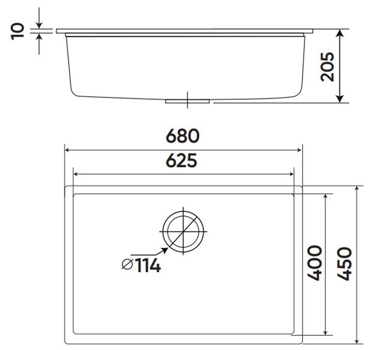 Chậu rửa Kaff KF-MONDX-6845 - Hàng chính hãng