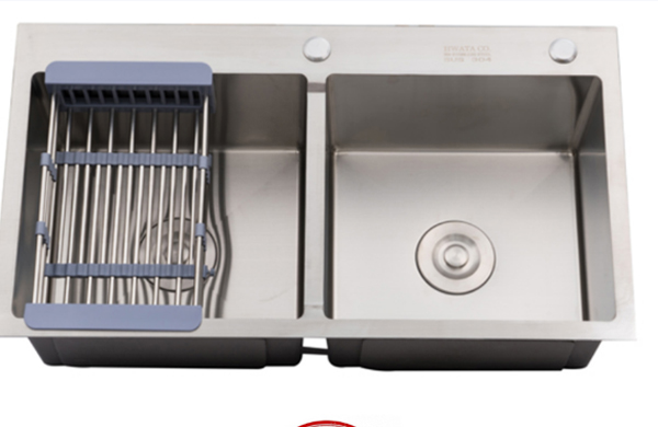 Chậu rửa bát inox 2 ngăn Pramie CP-8200 - Hàng chính hãng