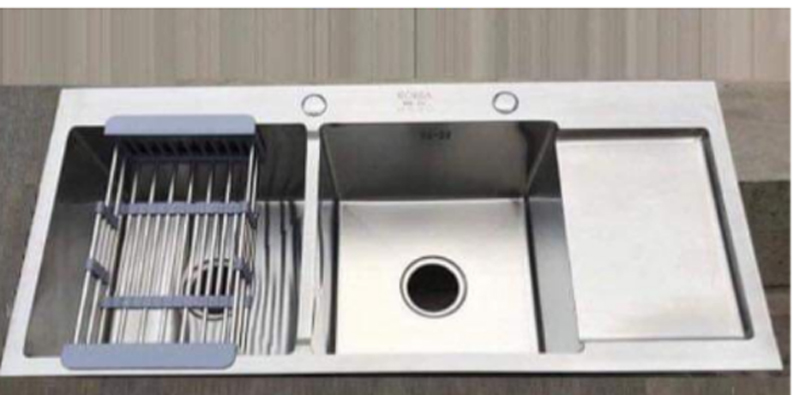 Chậu rửa bát inox 2 ngăn Pramie CP-9700 - Hàng chính hãng