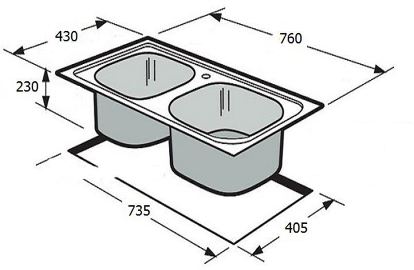 Chậu rửa bát Binova CBI-7643 - Hàng chính hãng