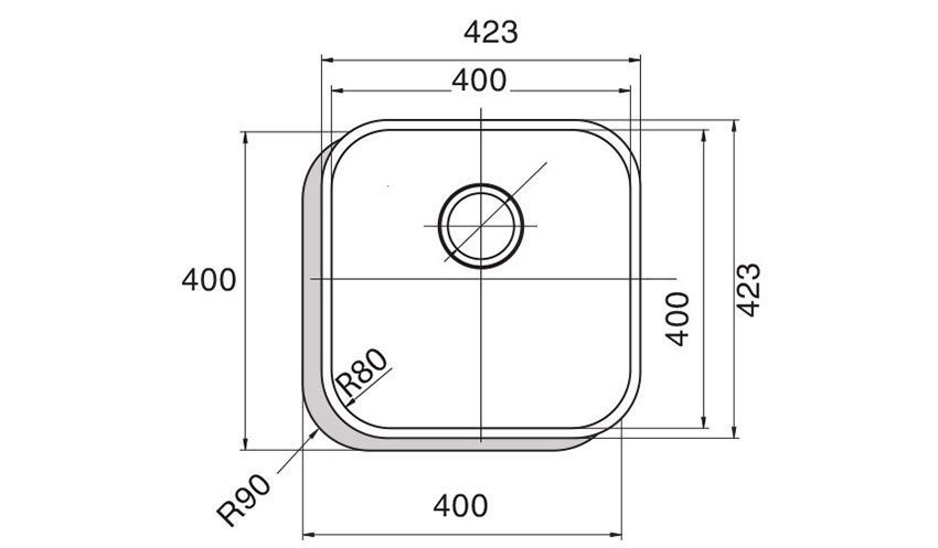 Chậu rửa bát Cata CBP 40-40 - Hàng chính hãng
