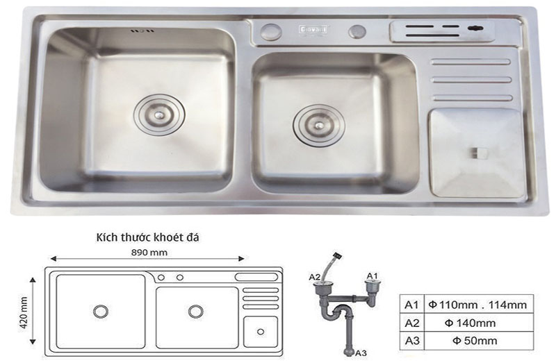 Chậu rửa bát Giovani GS-9245PM