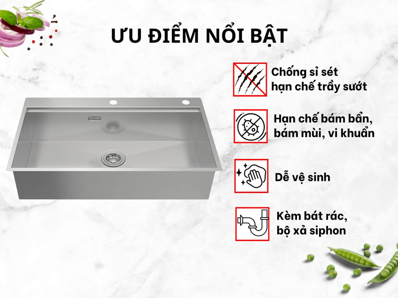 Chậu rửa bát Hafele HS24-SSN1S-8650 567.20.637I - Hàng chính hãng