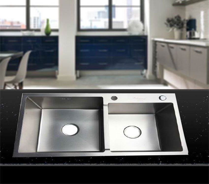 Chậu rửa bát Inox Canzy CZ 8245KNT - Hàng chính hãng