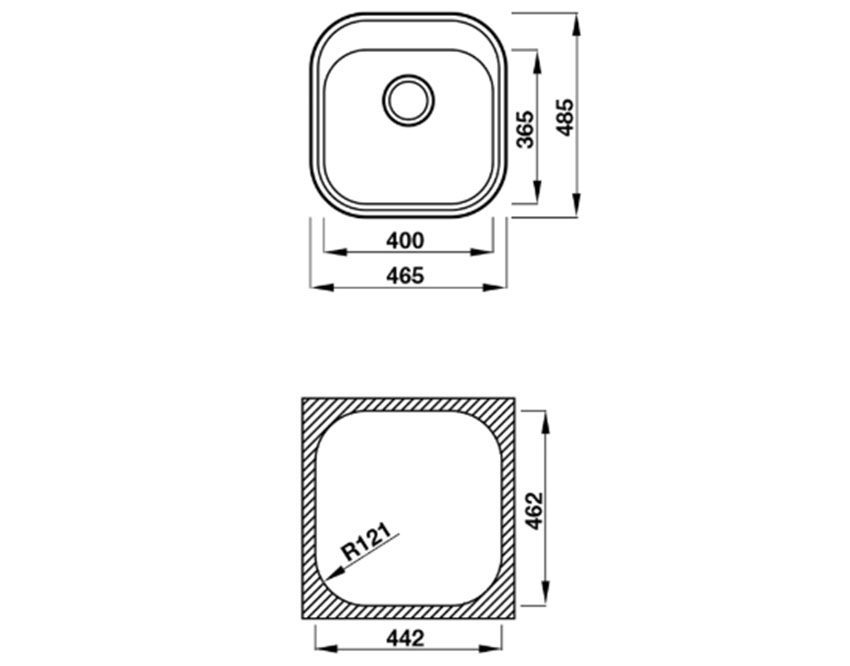Chậu rửa chén Hafele Claudius HS-SS4648 567.23.083 - Hàng chính hãng