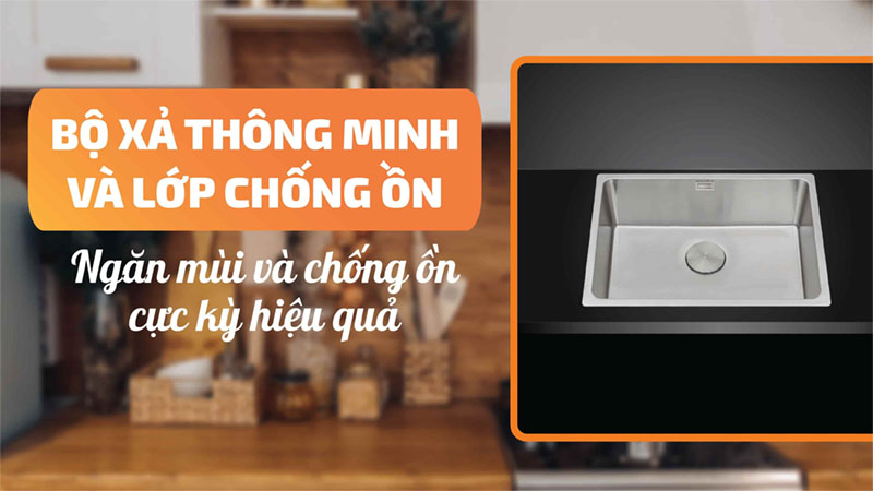 Chậu rửa bát inox Malloca MS-6070 - Hàng chính hãng