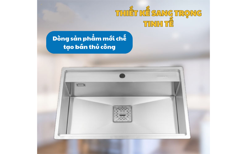Thiết kế của Chậu rửa bát inox Malloca MS-6302ST