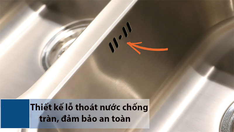 Chậu rửa chén 2 ngăn Malloca MS-1025L NEW - Hàng chính hãng