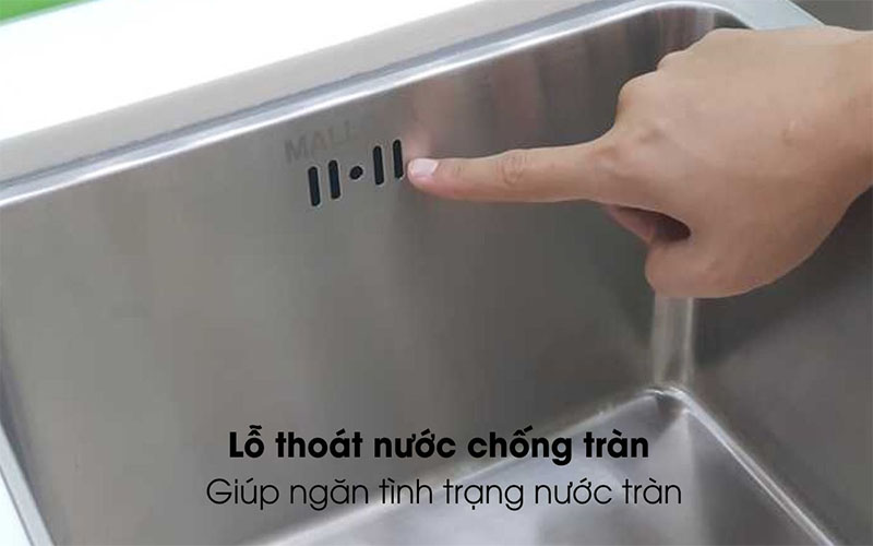 Chậu rửa chén 2 ngăn Malloca MS-6075 - Hàng chính hãng