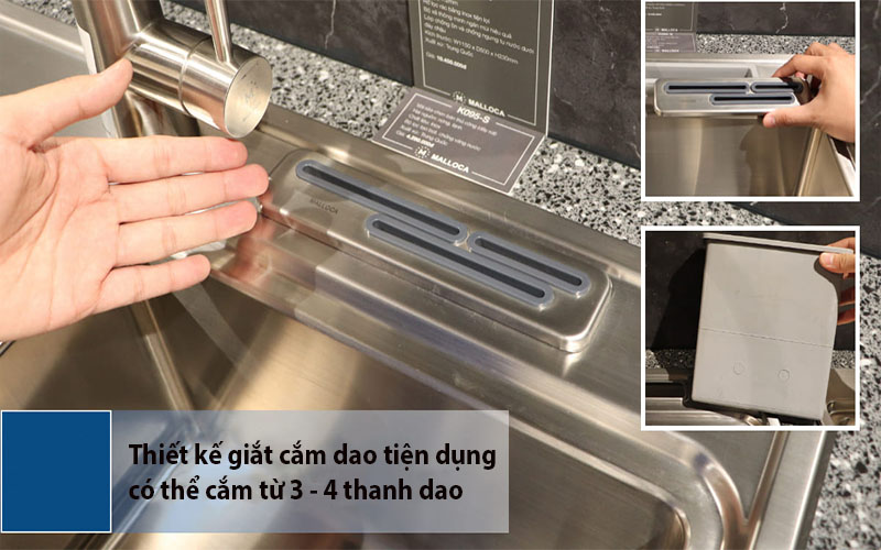 Chậu rửa chén 2 ngăn Malloca MS-8816N - Hàng chính hãng