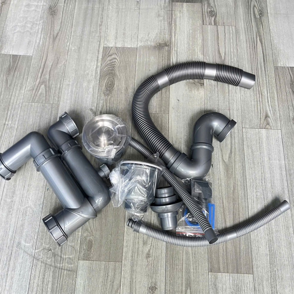 Chậu rửa Inox đôi Kaff KF-HM8245BI - Hàng chính hãng