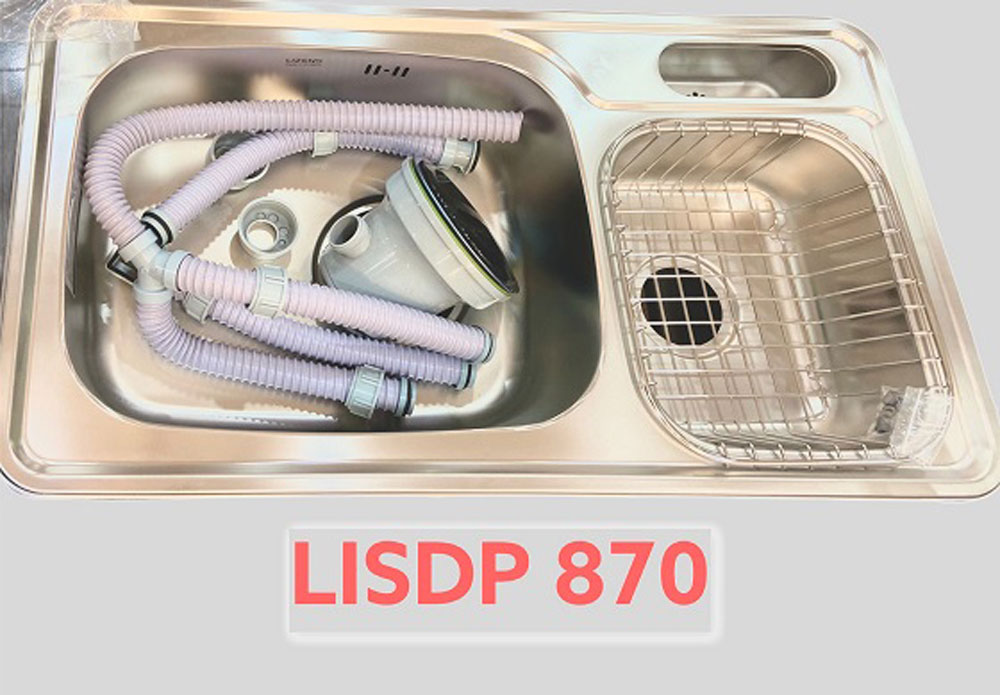 Chậu rửa chén 2 hộc LISDP 870 - Hàng chính hãng