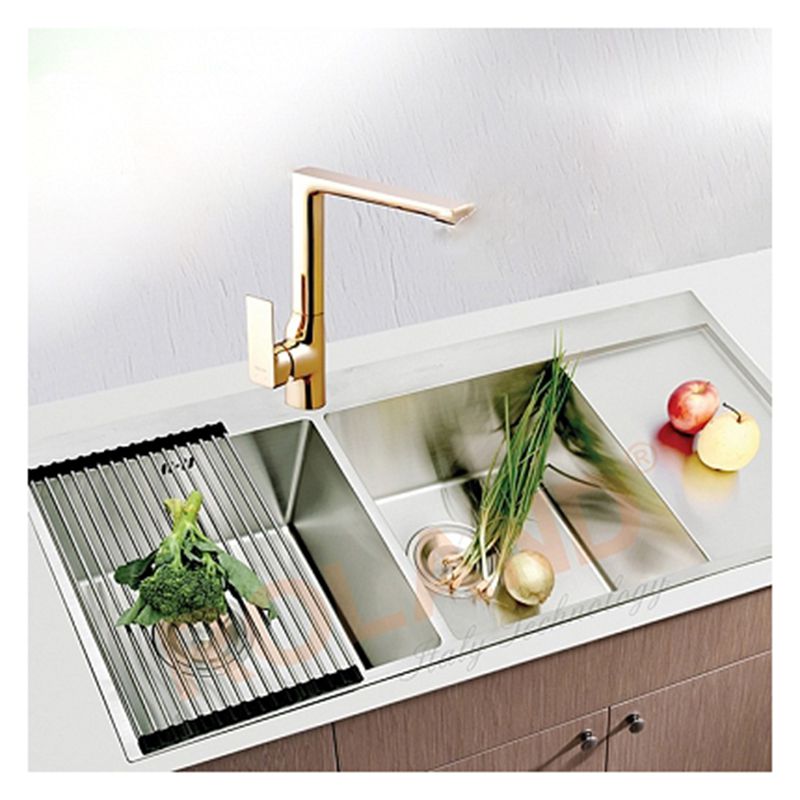 Chậu rửa dập liền khối Roland RL-11050C độ dày tới 1.2mm giúp bền bỉ, không trầy xước