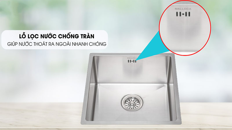 Chậu rửa chén đơn Malloca MS-1044 - Hàng chính hãng