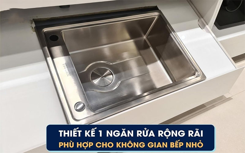 Chậu rửa chén đơn Malloca MS-5066W - Hàng chính hãng