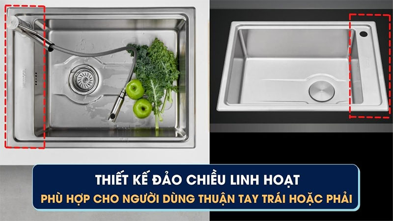 Chậu rửa chén đơn Malloca MS-5066W - Hàng chính hãng