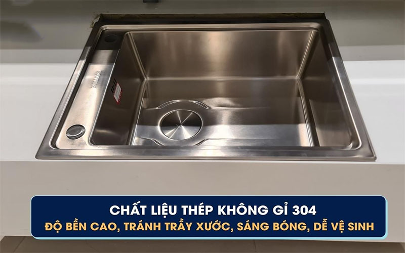 Chậu rửa chén đơn Malloca MS-5066W - Hàng chính hãng