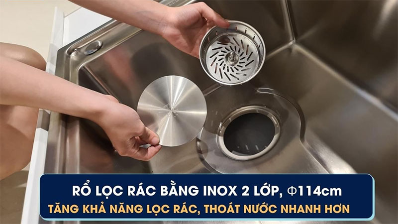 Chậu rửa chén đơn Malloca MS-5066W - Hàng chính hãng