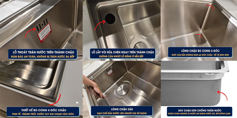 Chậu rửa chén đơn Malloca MS-5066W - Hàng chính hãng