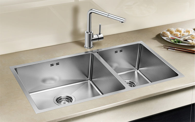 Chậu rửa chén inox Hafele Blanco Quatrus R15 435/285.27.179