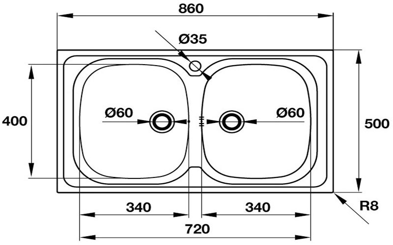 Bồn rửa chén inox Hafele Claudius HS-SD7744 565.86.381 - Hàng chính hãng