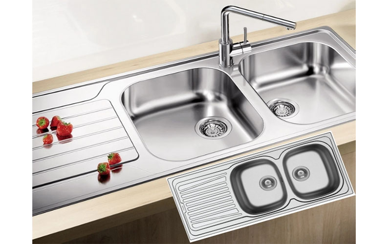 Chậu rửa chén inox Hafele Claudius HS-SDD11650 565.86.391