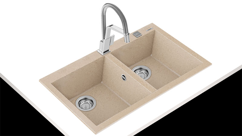 Chậu rửa đá 2 ngăn Teka Forsquare 2B 790 - Hàng chính hãng
